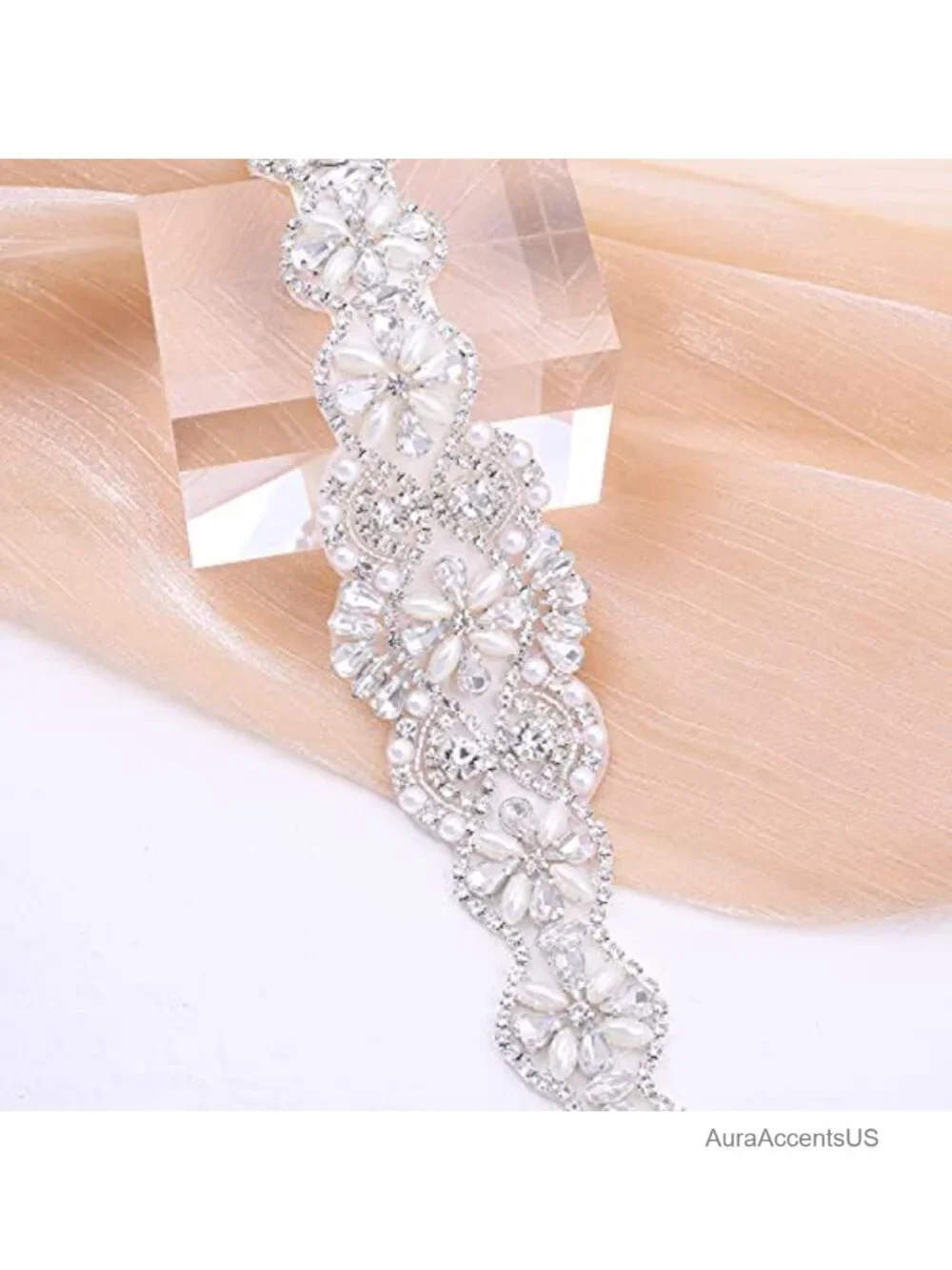 Crystal Rhinestone Bridal Belt Sash Wedding Dress Waistband